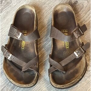 Birkenstock Mayari‎ Thong Sandals Brown Birko-Flor Womens 7 EU 38